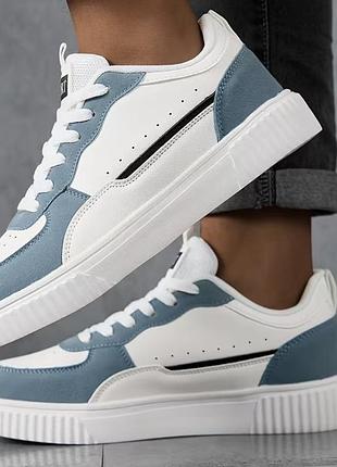 Акційна ціна!!! нові чоловічі кеди біло-сірі розмір 45 на стопу 28,7 см!