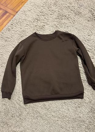 Світшот жіночий колір коричневий 9