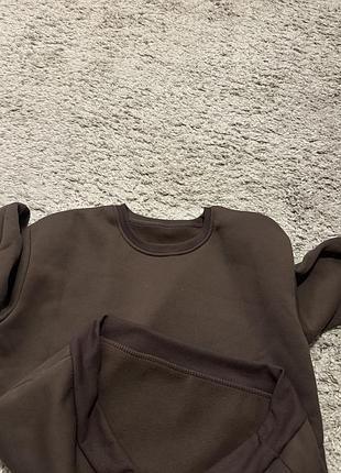 Світшот жіночий колір коричневий 7