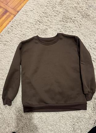 Світшот жіночий колір коричневий 8