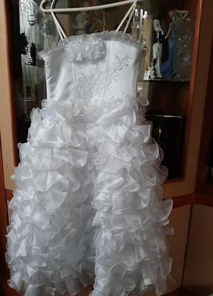Плаття білосніжне,пишне