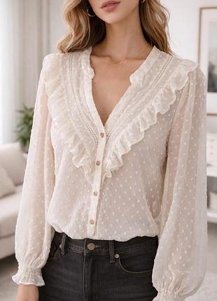 Блуза в горох