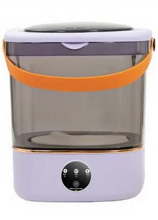 Портативна пральна машина з відтискачем 36 вт 850 об./хв з баком на 12 літрів фіолетова hp-35015-61purpl