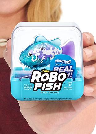 Інтерактивна іграшка robo alive s3 - роборибка (блакитна) 2