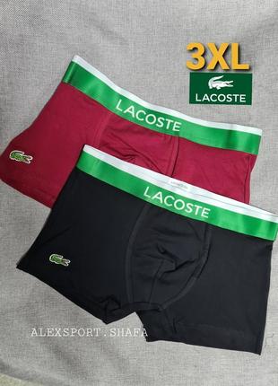 Трусы набор 2шт в размере 3xl lacoste шортики боксеры мужские трусы