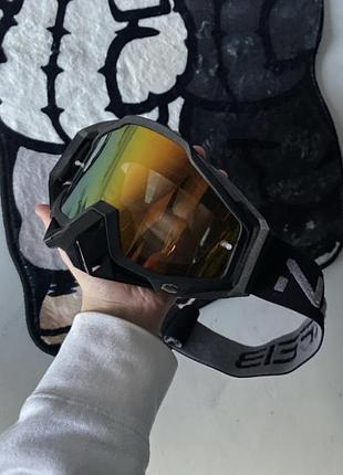 Мотокрос окуляри з дзеркальними лінзами, ідеальний стан