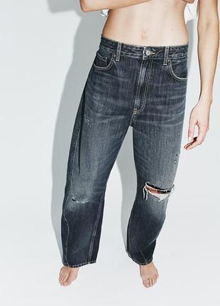 Джинси trf baggy balloon із середньою посадкою