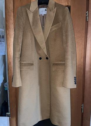 Элегантное двубортное шерстяное пальто jigsaw