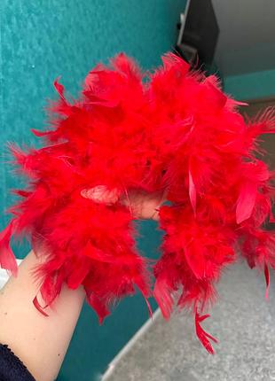 Обруч червоне пірʼя страуса