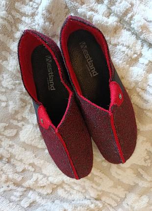 Туфли шерстяные бордо westland