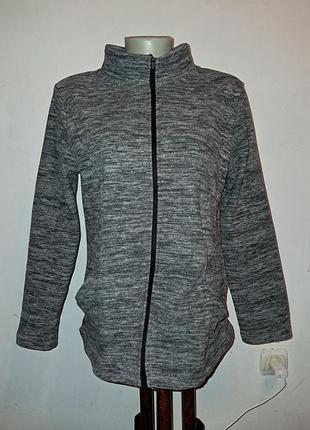 Сіра флісова кофта фірми peacocks розмір 12