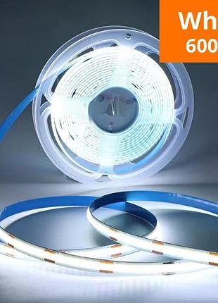 Ultra led дуже яскрава світлодіодна usb стрічка із сенсором 1600 діодів, 5м, холодний білий 6000 к