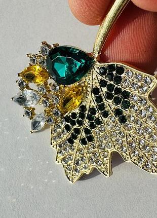 Брошка кленовий лист