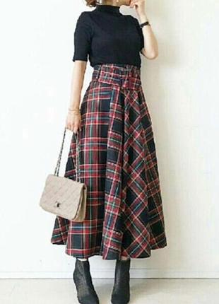 Длинная юбка с ремешком