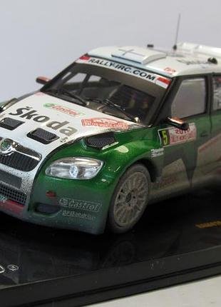 Skoda fabia s2000 ixo, models. 1:43 коробка и бокс. rally monte carlo 2010.