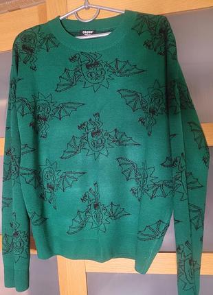 Светр rick and morty чоловічий  р.м зелений