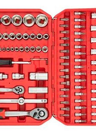 Набор инструмента intertool 1/4" x 1/2" x 94ед red (et-9094) 2