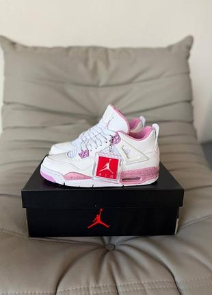 Nike air jordan 4 retro white pink oreo 2