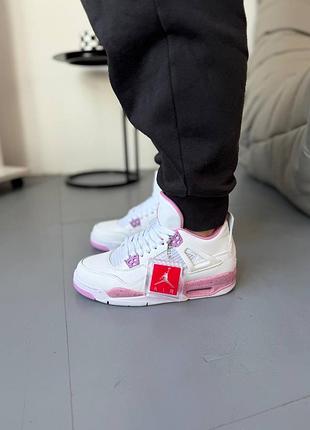 Nike air jordan 4 retro white pink oreo 7