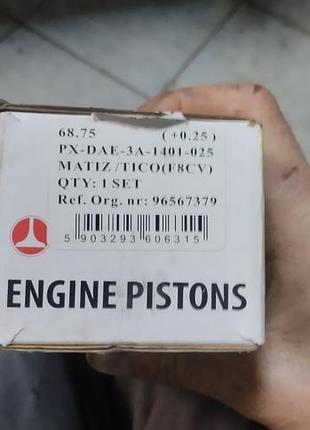 Поршні матіз 08 нові перший ремонт