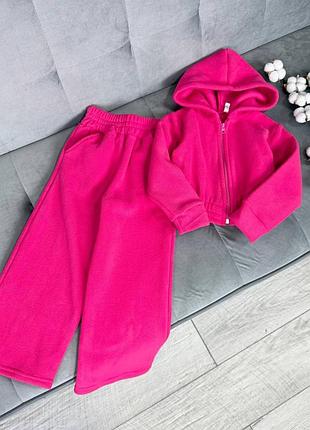 Костюм 72, р.104,110,116,122,128,134,140,146, фліс полар, малиновий