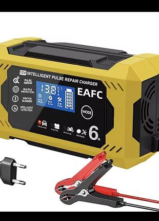 Зарядний пристрій для акумулятора 12v 6a з lcd дисплеєм