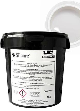 Камуфлирующий гель silcare milkshake однофазный, 30 г