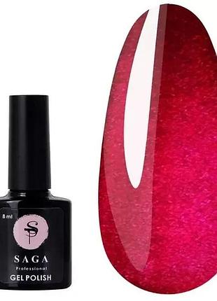 13 saga professional гель лак котяче око shine cheery, 8 мл