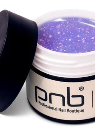 Моделирующий гель pnb uv/led builder gel, purple stardust, 15 мл