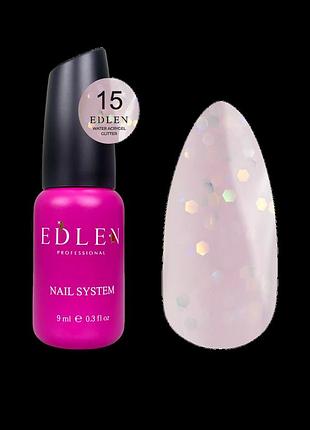 15 water acrygel glitter edlen 9 мл