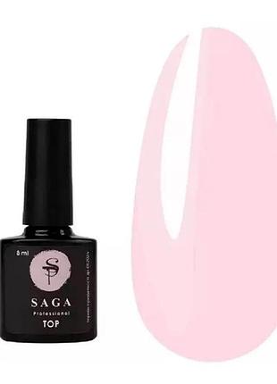 Saga professional закрепитель для гель лака top powder, 9 мл