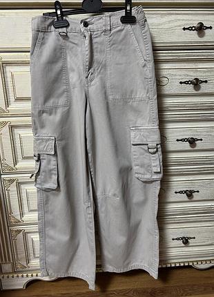 Штани карго  широкі на 10/11/12 років.