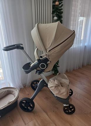 Stokke xplore v-4 візок люлька + прогулянковий блок