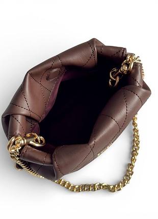 Сумка faye mini chocolate/gold 4