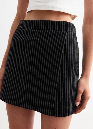 Чорні міні-шорти-спідниця (скорт) new look, xxl/xxxl