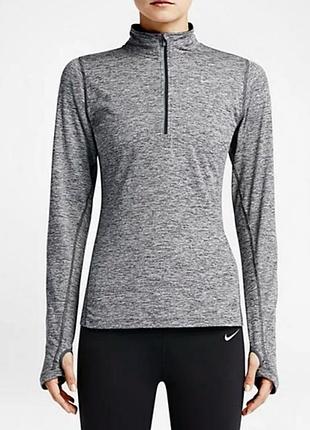 Спортивный женский топ nike swift top серого меланжевого цвета.
