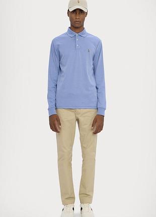 Лонгслів polo ralph lauren поло довгий рукав з м'якої бавовни  s-ка