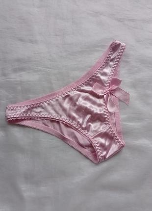 Трусы трусики розовый атлас р. м