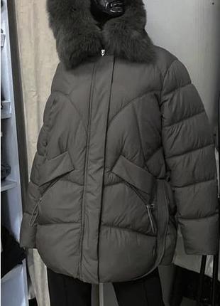 Куртка зимова з натуральним  хутром