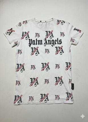 🌴 стильна футболка palm angels з монограмним принтом