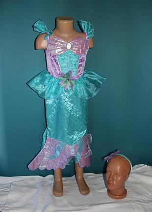 Карнавальне плаття русалоньки, русалочка аріель на 5-6 років