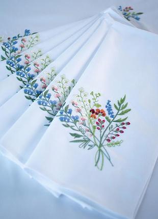 Комплект серветок (6шт)з вишивкою 1058-18/00