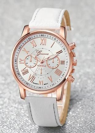 Наручные часы унисекс однотонные классические | часы мужские и женские білий