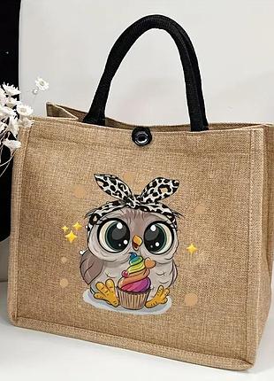 🌟 самый милый шоппер, который покорит ваше сердце! сова з кексом
