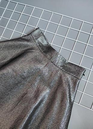 Срібляста кльошна спідниця 3