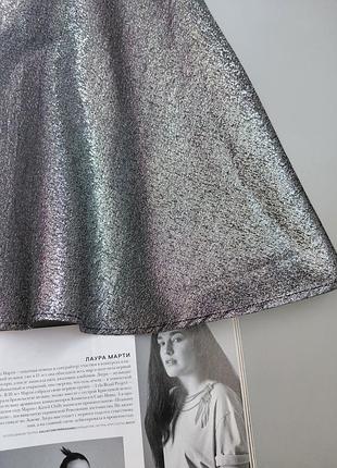 Срібляста кльошна спідниця 2