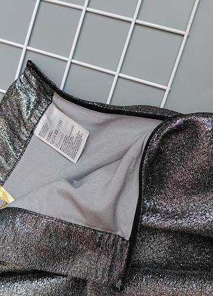 Срібляста кльошна спідниця 5