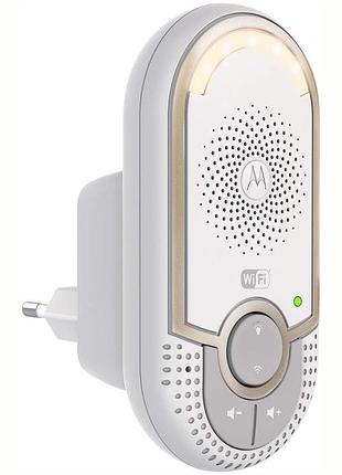 Радіоняня дитяча mbp162 dect 300м 1 9 ггц vox функція вбудований мікрофон динамік біла для дому дитячий контроль