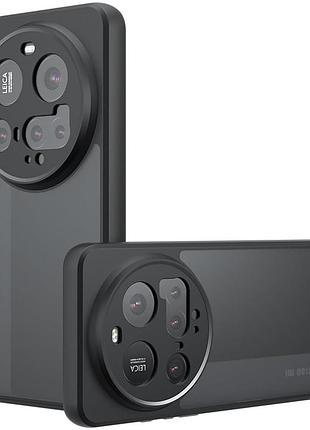Чохол для xiaomi 15 ultra протиударний чорний матовий пластик міцний легкий захист кутів precise cutout