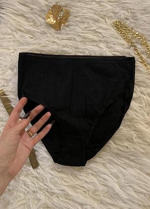 Черные трусики высокая посадка
